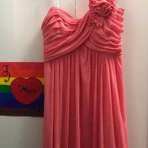 Long one shoulder dress
